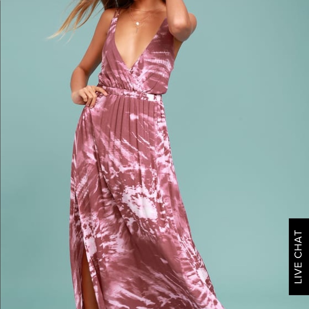 Tie dye maxi dress